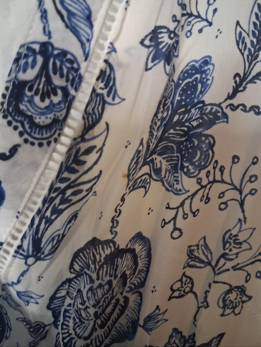 Lucky Brand Size Small Blue And White Patterned Dress Size 2 - Picture 3 of 4
